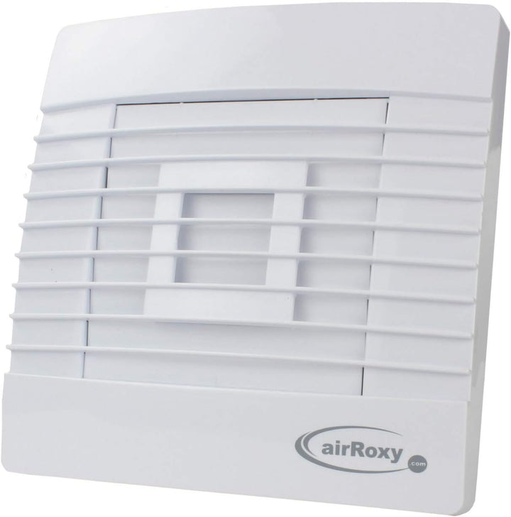 Badventilator mit Jalousie/Lamellen Zugschalter Badlüfter Lüfter Ventilator Deckenlüfter weiss Front