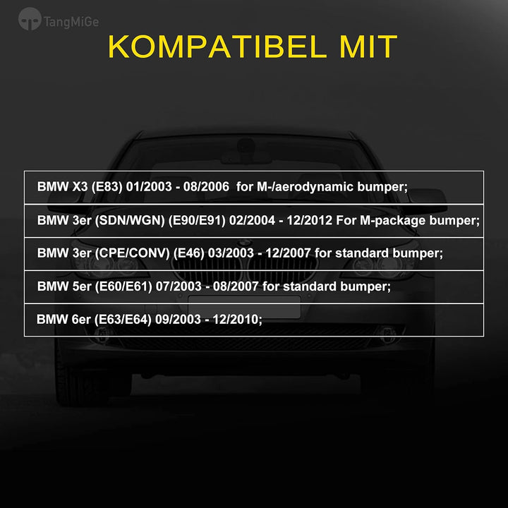 TangMiGe Nebelscheinwerfer für BMW (E90 E91 E46 E60 E61 E63 E64 E83) 3er 5er 6er X3, 01/2003-12/2012