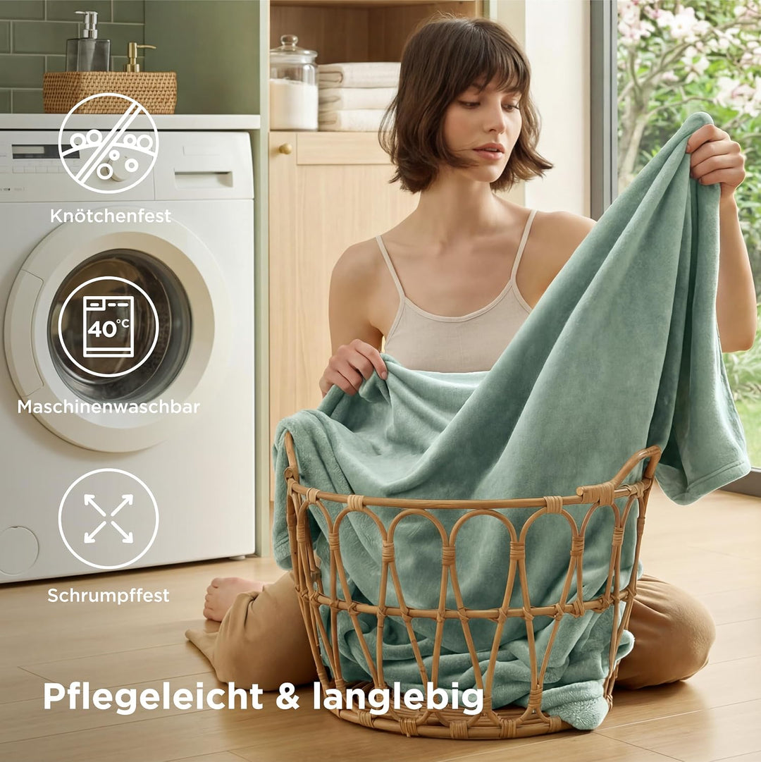 BEDSURE Kuscheldecke Flauschig Decke Fleecedecke - Wohndecke Warm Winter Weich, Sofadecke XL, Gesche
