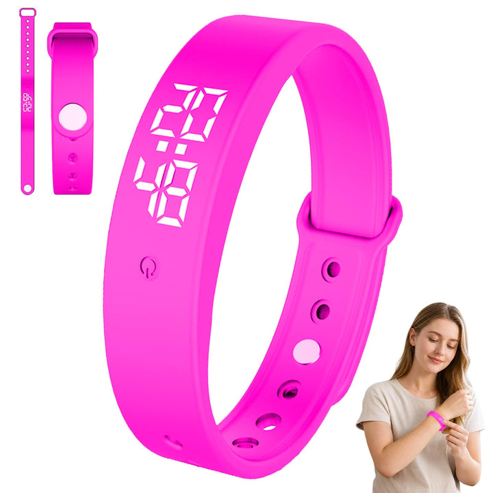 CEWROM Vibrationswecker Armband, Wecker Armband Vibration mit Timer, Vibrationsalarm Erinnerung Uhr,
