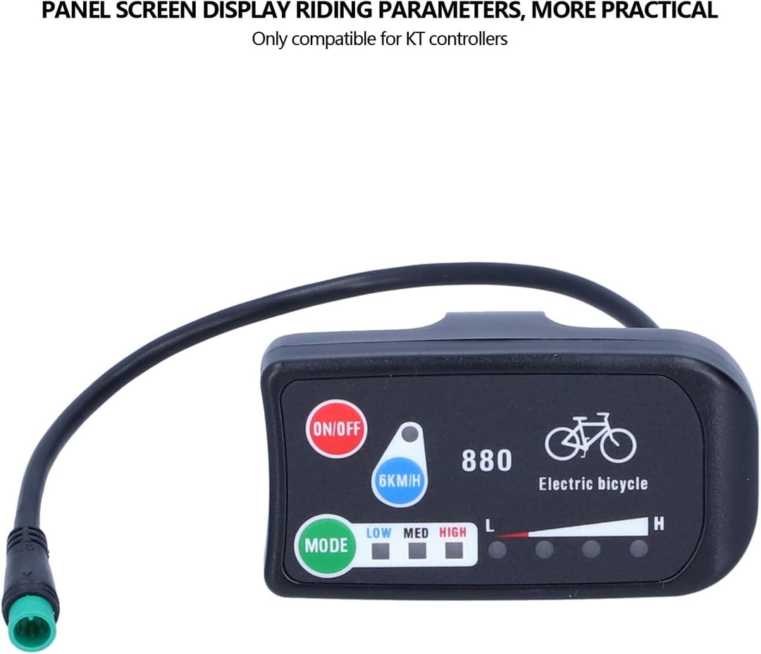 Display, Elektrofahrrad für KT-LED880-Display 36-V-48-V-Display-Messgerät Zubehör