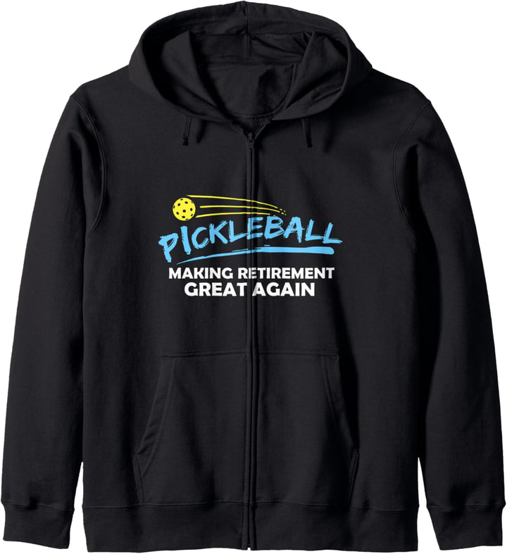 Pickleball Geschenk zum Ruhestand Kapuzenjacke