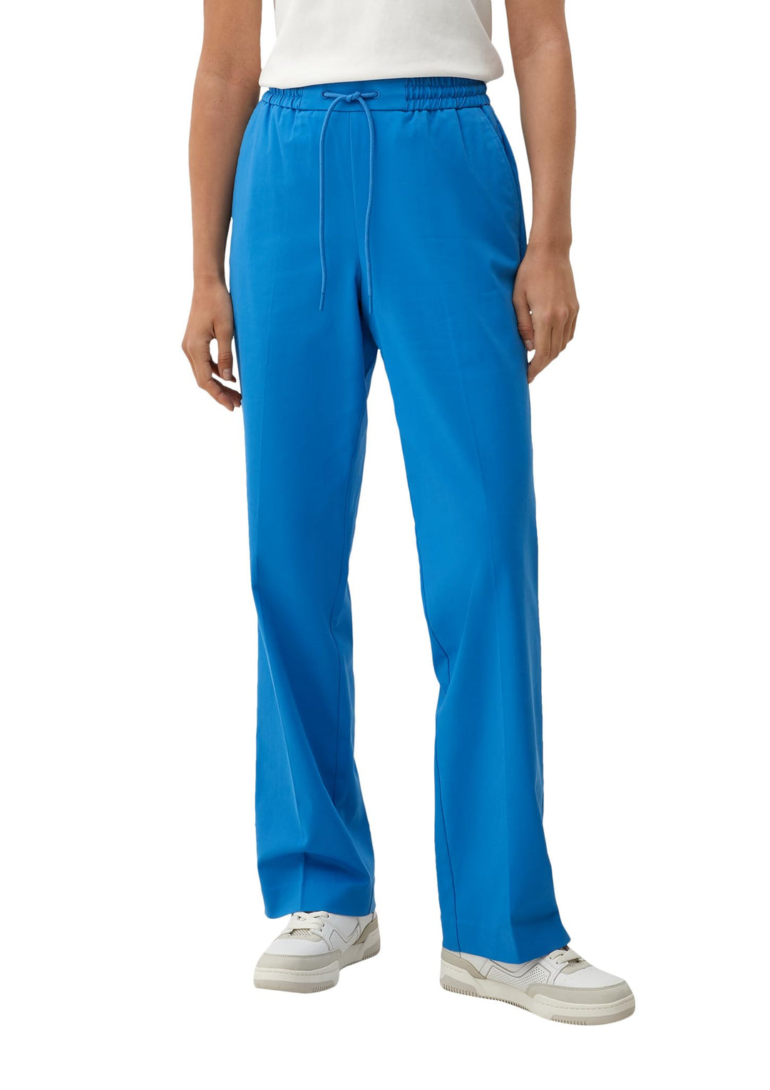 s.Oliver Damen Hose lang, Loose Fit 42 Blau, 42 Blau