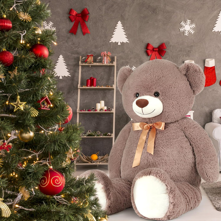 MorisMos 130cm riesen Teddy Kuscheltier XXL, gross teddybär XXL plüschtier stoffbär, Geburtstag Freu