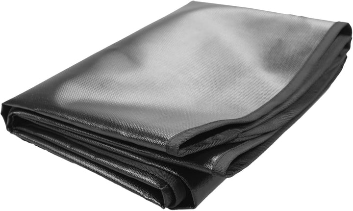 Feuerschutzmatte Bodenschutzmatte rechteckig Schwarz 140 x 100 cm 0,5 mm hitzebeständige Unterlegmat