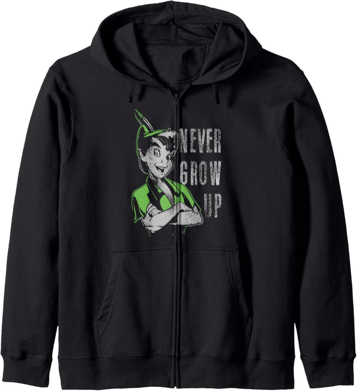 Disney Peter Pan Never Grow Up Vintage Portrait Kapuzenjacke