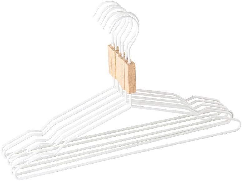 SKLUM Set mit 6 Kleiderbügeln Säly Weiss Weiss, Weiss