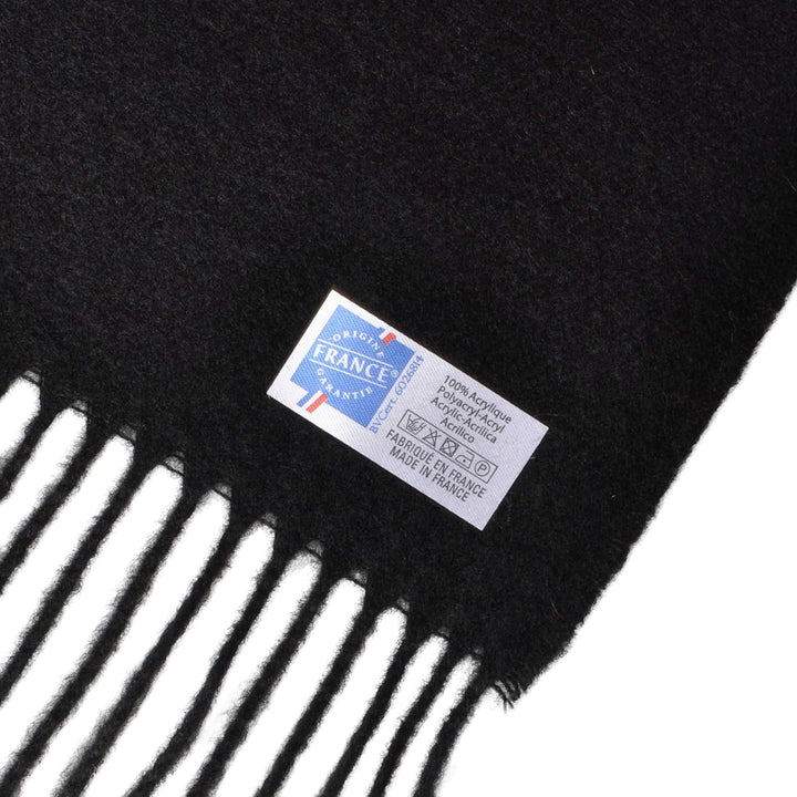 Toutacoo, Grosser Poncho mit Fransen - Damen - 01-schwarz, 01-schwarz