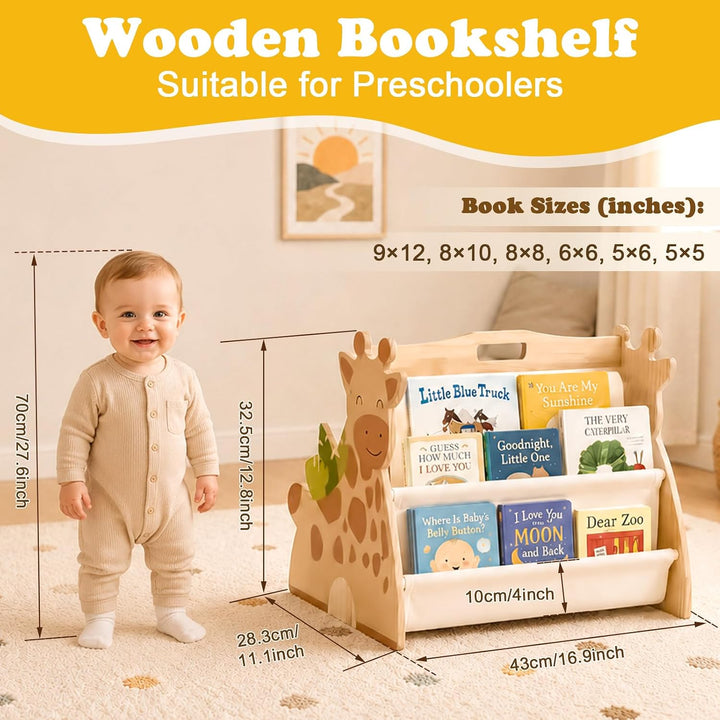 Kinder Bücherregal mit Doppelter Seite, Buchständer Display