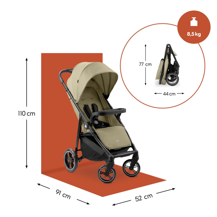 hauck Buggy Shop N Care für Kinder ab Geburt bis 22 kg mit Liegefunktion, Getränkehalter und Snack T