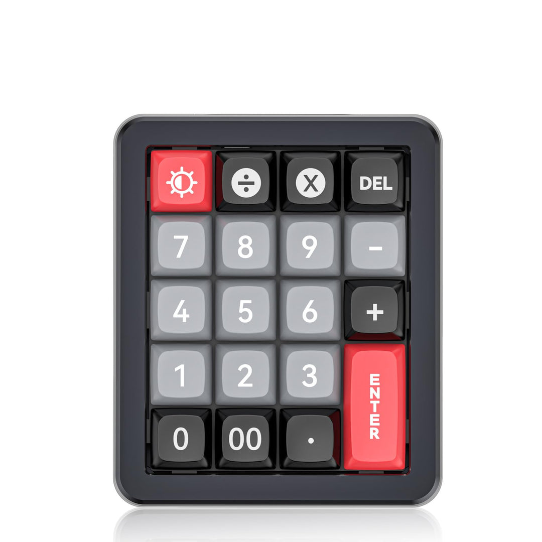 Mechanischer Numpad mit 19 Programmierbaren Knopfs, 12 RGB -Backlits Typ C Kabelnummernpad, Red Swit