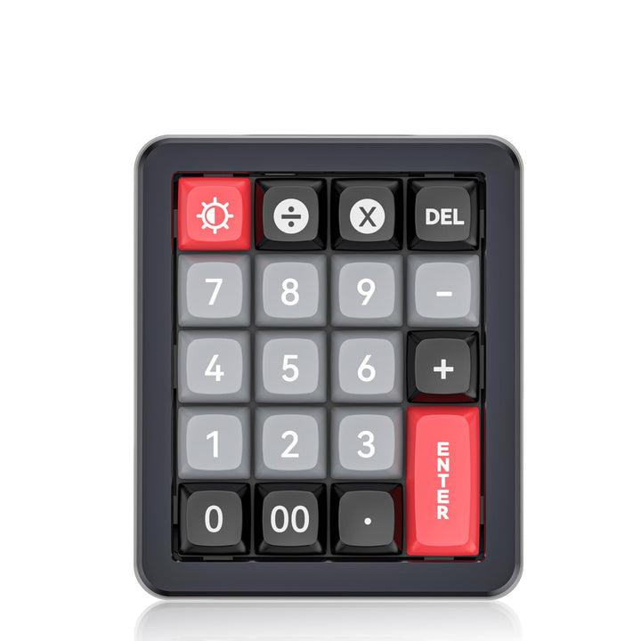Mechanischer Numpad mit 19 Programmierbaren Knopfs, 12 RGB -Backlits Typ C Kabelnummernpad, Red Swit