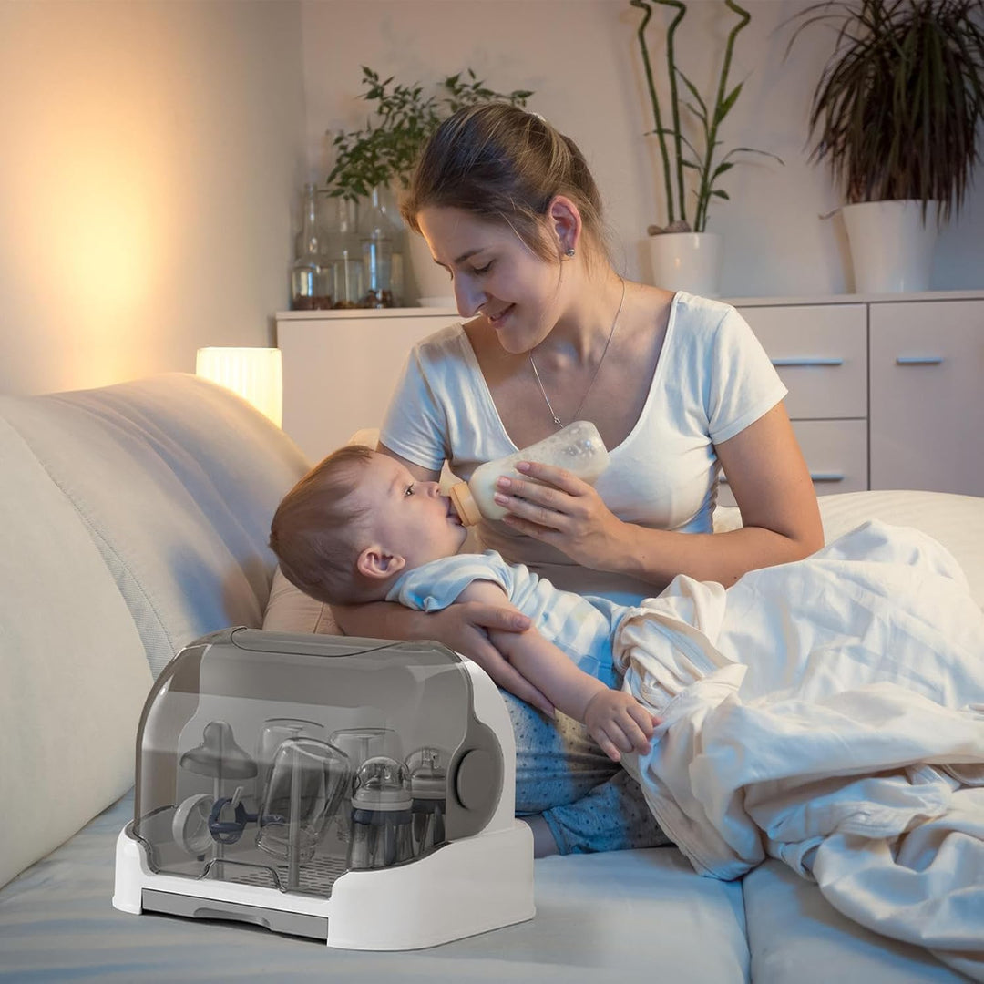 Grosse Babyflaschen Organizer, Babyflaschen Aufbewahrungsbox Mit Abnehmbarer Tropfschale Und Staubdi
