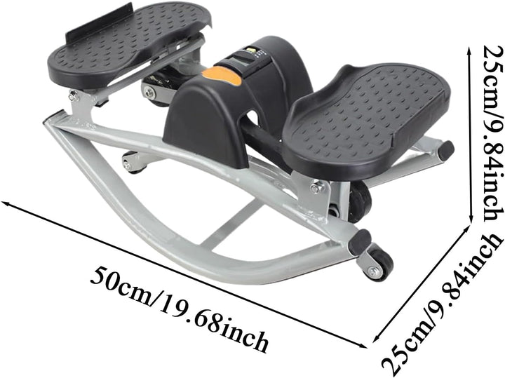 Rock Stepper,Beine Po Bauch Training | Tragbar Kompakt Seitlich Beweglicher Stepper,Für Beine Po Bau