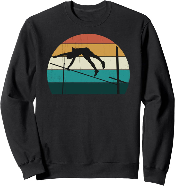 Retro Stabhochsprung - Vintage Sunset Leichtathlet Geschenk Sweatshirt
