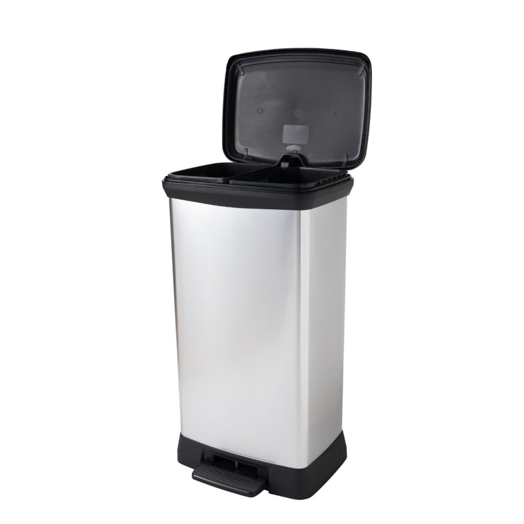 Keter | Decobin Duo 23L/23L Zilver metallic (1412026)