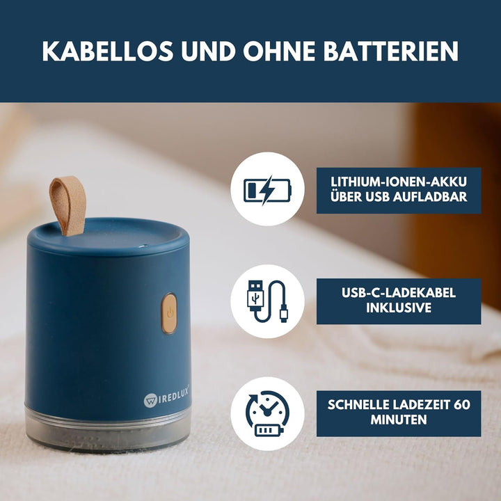 Fusselrasierer elektrisch – Fusselentferner &amp; Entfussler für Kleidung, kompakt &amp; tragbar – wiederauf