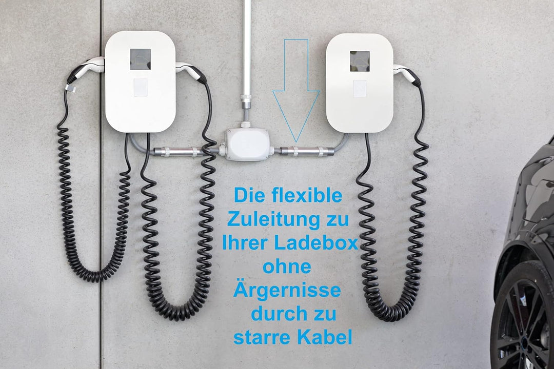 EBROM Flexibles YSLY-JB 5x2,5 mm² Verlegekabel grau für Ladestation - 86 m 86 Meter, 86 Meter