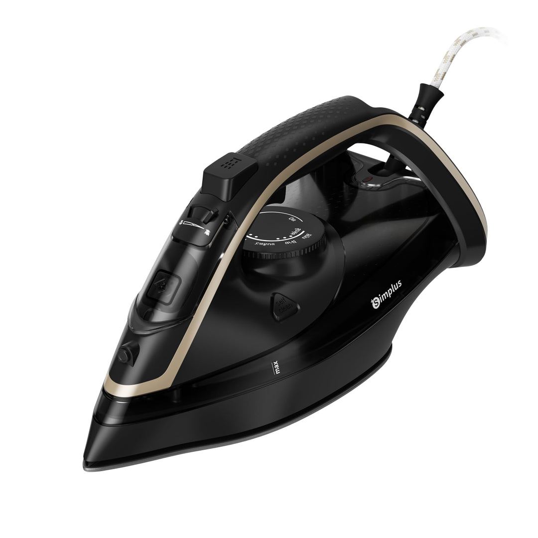 SIMPLUS Dampfbügeleisen 2200 W, Bügeleisen mit starkem Dampfstoss, 25 Sek. Aufheizzeit, 450 ml Wasse