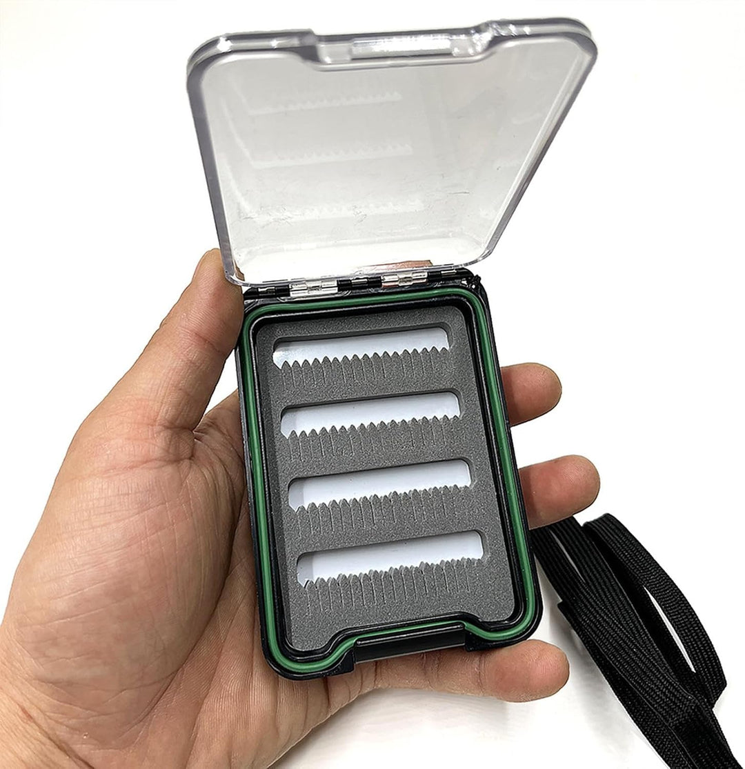 Fliegenboxen, leichte Fliegenboxen, kleine Fliegenbox – einseitige transparente tragbare Box mit Tas
