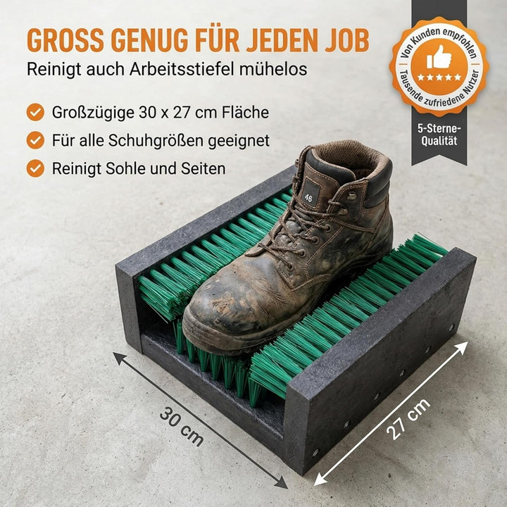 Borstelshop Schuhabstreifer Kunststoff - Fussabtreter Aussenbereich - Fussabtreter Aussen - Robuster