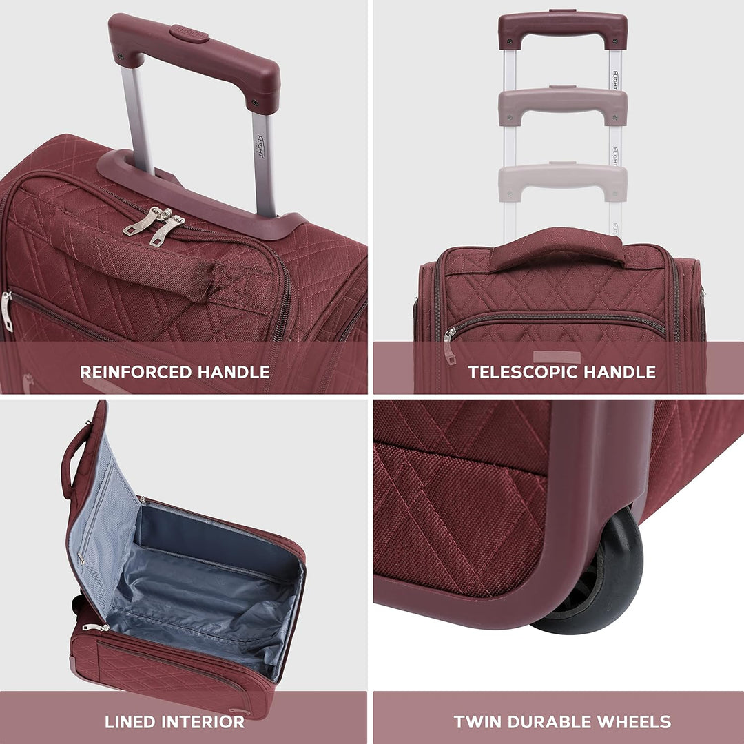 Flight Knight 45x36x20cm easyJet Underseat Carry On Non Priority Approved Handgepack Koffer - 2 Rade