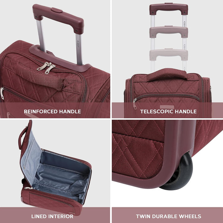 Flight Knight 45x36x20cm easyJet Underseat Carry On Non Priority Approved Handgepack Koffer - 2 Rade