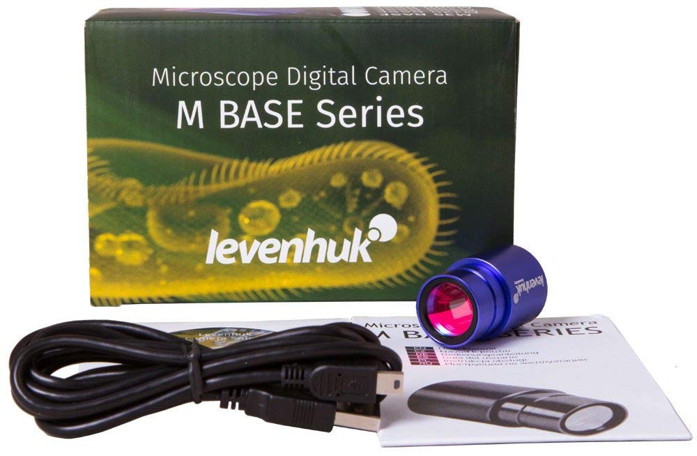 Levenhuk M35 Base Digitalkamera für Mikroskope, mit Erforderlicher Software (Kompatibel mit Mac, Lin