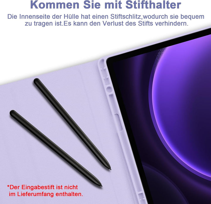 Bettdow für Samsung Galaxy Tab S10 Lite/S10 FE 10.9" 2025 Tastatur Hülle, Deutsch QWERTZ Layout Abne