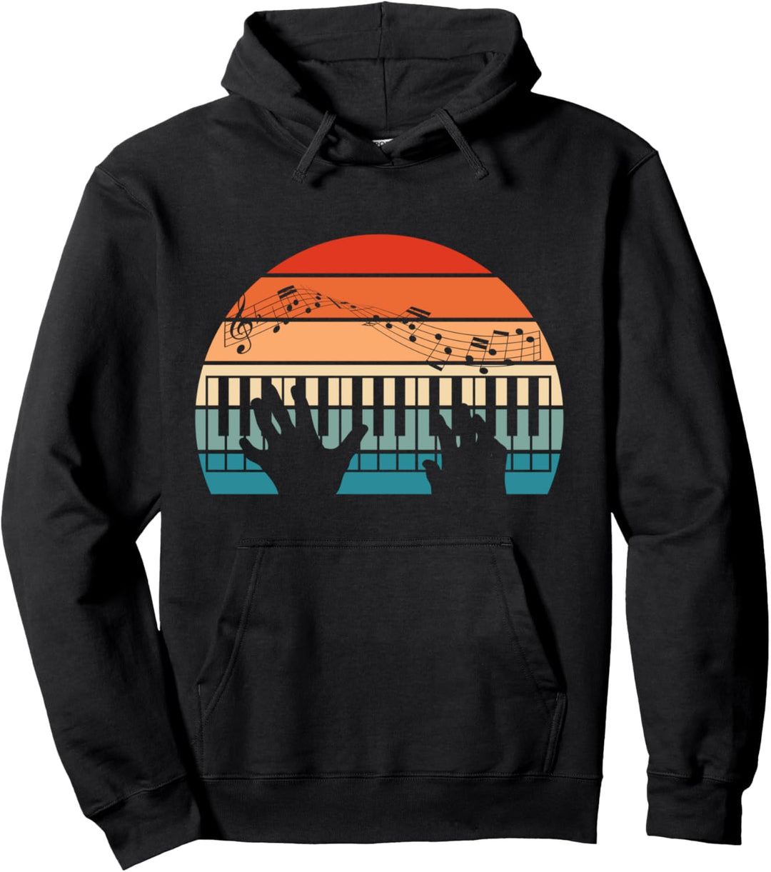 Keyboard Klaviermusik Dynamik Theorie Musiker Klavier Pullover Hoodie