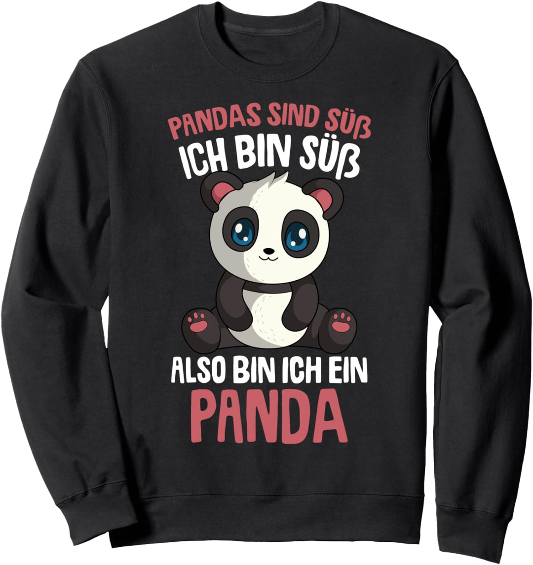 Pandas sind süss Pandabär Kinder Mädchen Sweatshirt