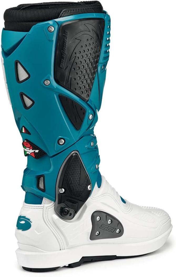 Sidi Fire3wsrs Herren STIEFEL 40 EU Weiss Petrol, 40 EU Weiss Petrol