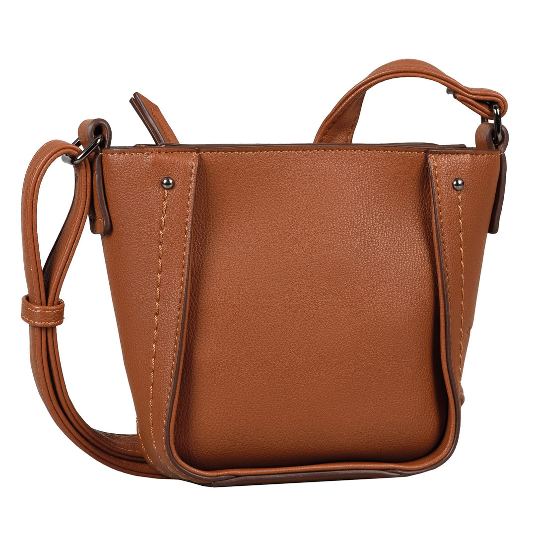 TOM TAILOR Damen Jacky Umhängetasche, 20x5x16 Cognac, Cognac