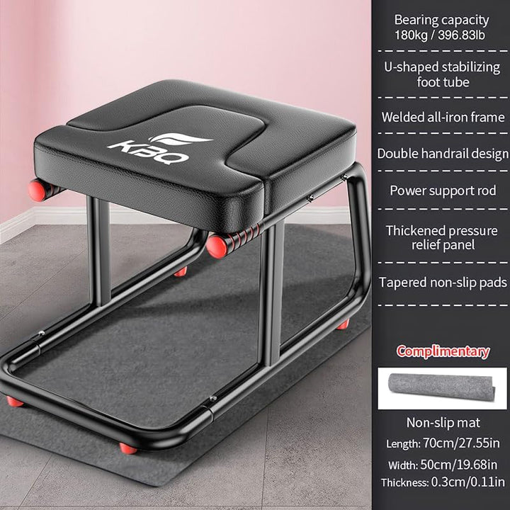 Multifunktionaler U-förmiger Hocker, 250 kg Kapazität, doppelte Armlehne, rutschfeste Yoga-Fitness-H