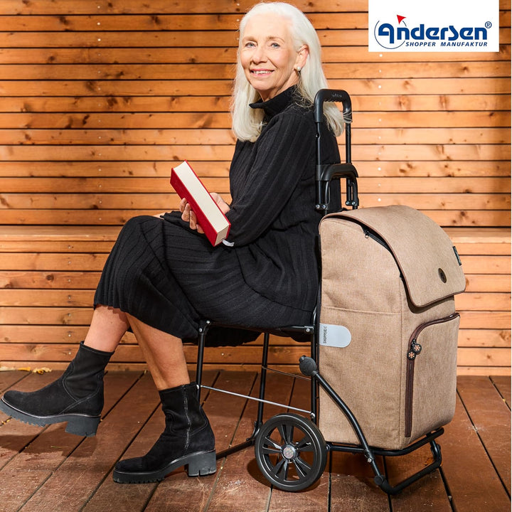 ANDERSEN Einkaufstrolley - Komfort Shopper Ipek Maxi Sand, Sand