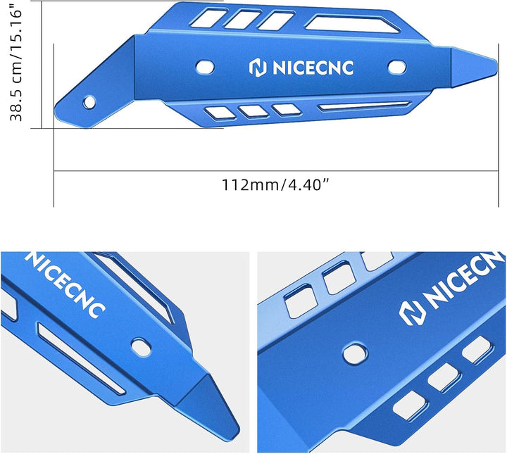 NICECNC Blue Mid Pipe Heat Shield blau, blau