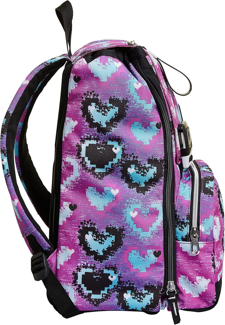 Seven Faltbarer Rucksack, Glossy Girl, Rosa, Doppelfach, Schule &amp; Reisen Einheitsgrösse Rosa, Einhei