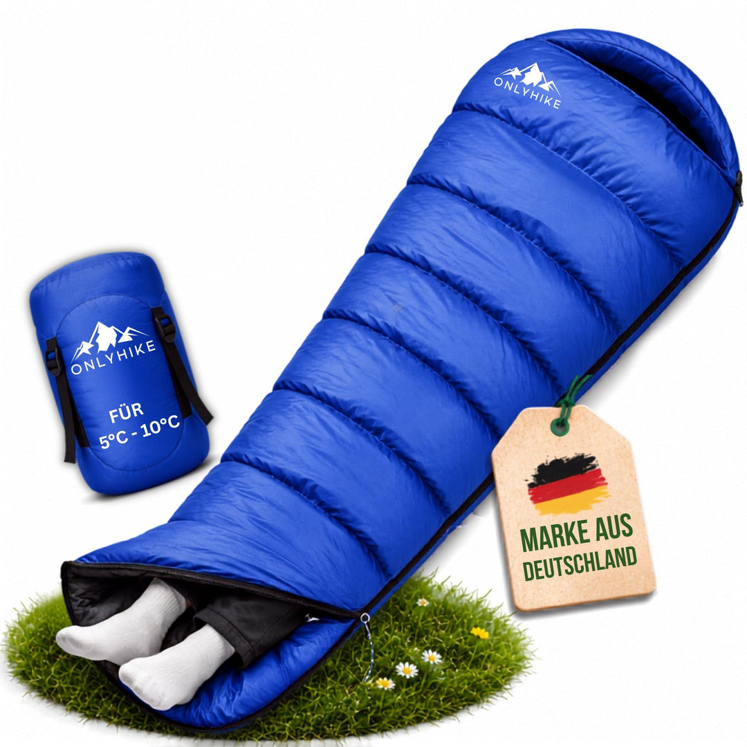 Schlafsack Outdoor I [300GSM] Warmer &amp; 1700g Leichter Schlafsack für Frühling, Herbst und Winter [-5