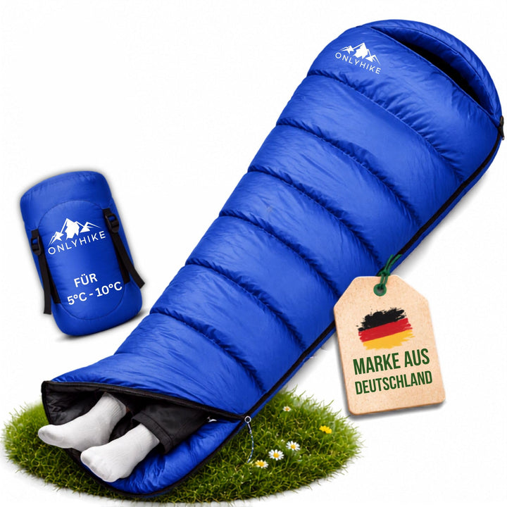 Schlafsack Outdoor I [300GSM] Warmer &amp; 1700g Leichter Schlafsack für Frühling, Herbst und Winter [-5