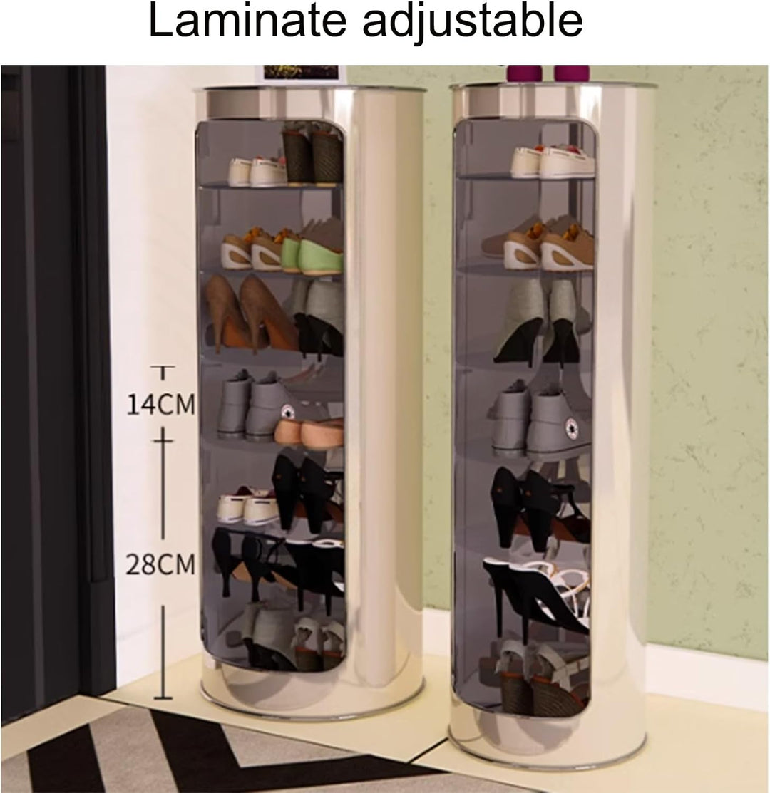 Schuhschrank, Rotierendes Schuhregal 360° Original, Freistehender Rotierender Schuhständer Aus Metal