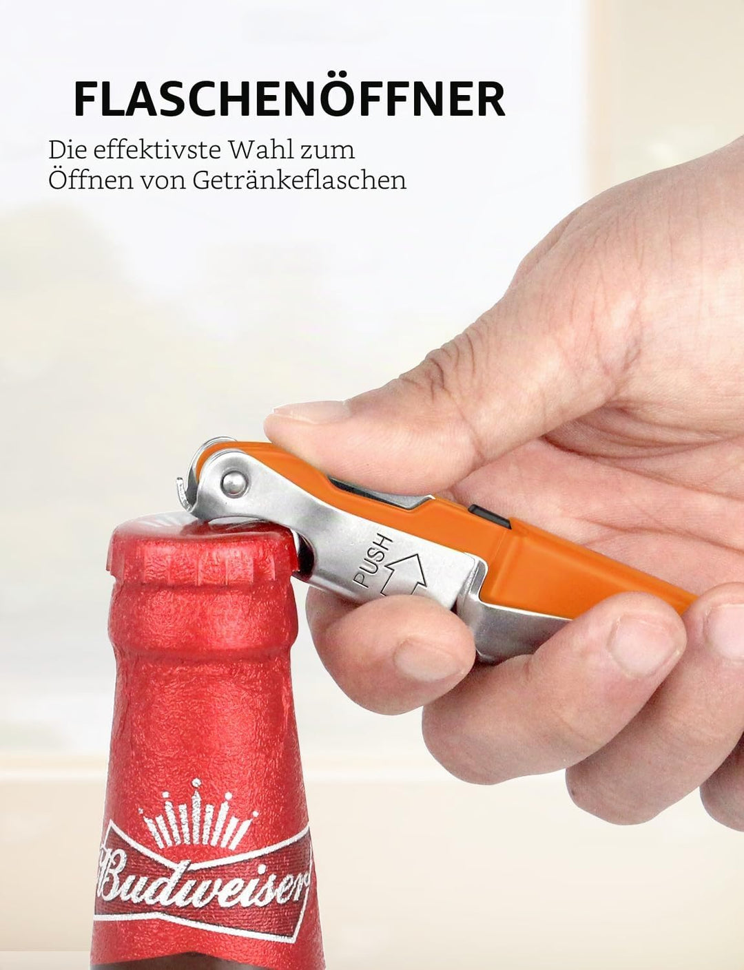 CORKAS Kellnermesser Profi Korkenzieher aus Edelstahl in Gastronomie Qualität mit Flaschenöffner &amp; F