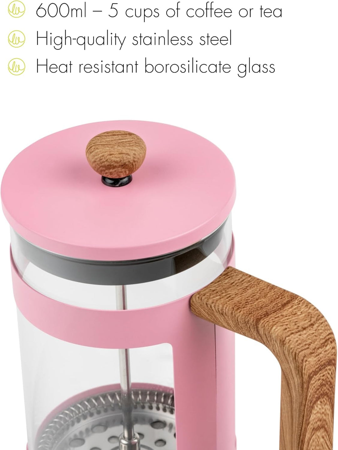 Leopold Vienna - Kaffee &amp; Teekocher Franca - 600 ml - rosa