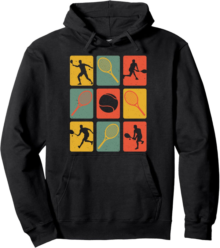 Retro Tennis Spieler Vintage Geschenk für Tennisspieler Pullover Hoodie