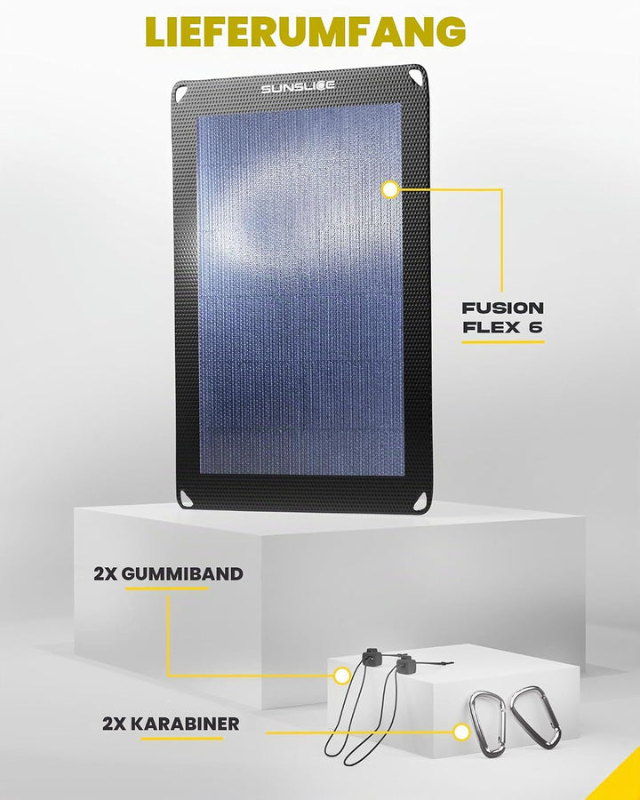 Sunslice Solar Charger wasserdicht, faltbares Solarmodul, Solaranlage Camping, Solar Charger Outdoor