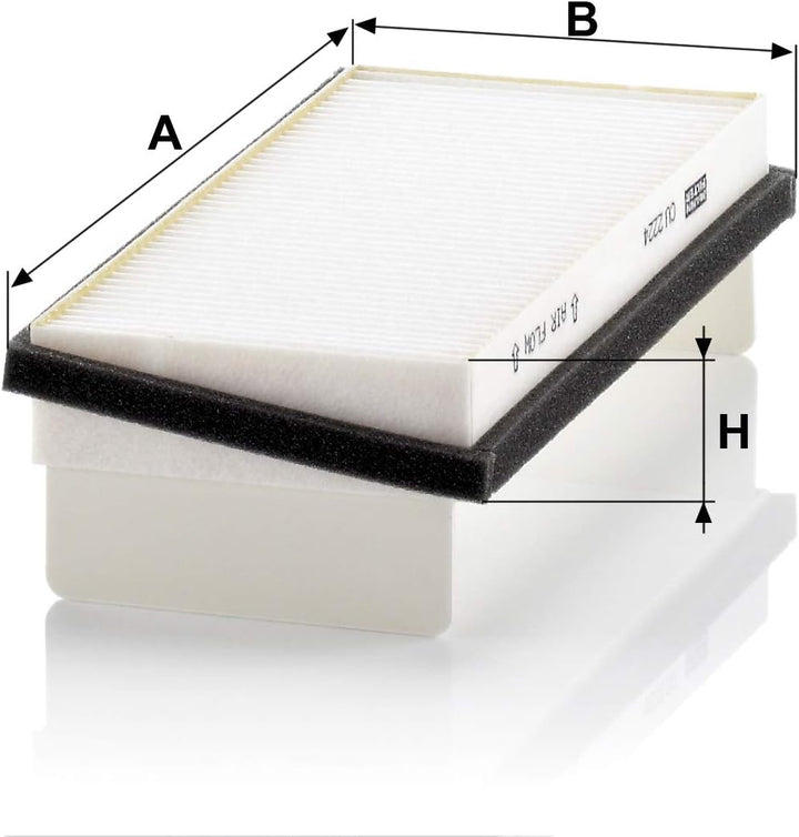 MANN-FILTER CU 2224-2 Innenraumfilter – Kabinenluftfilter Satz (2er Set) – Für PKW