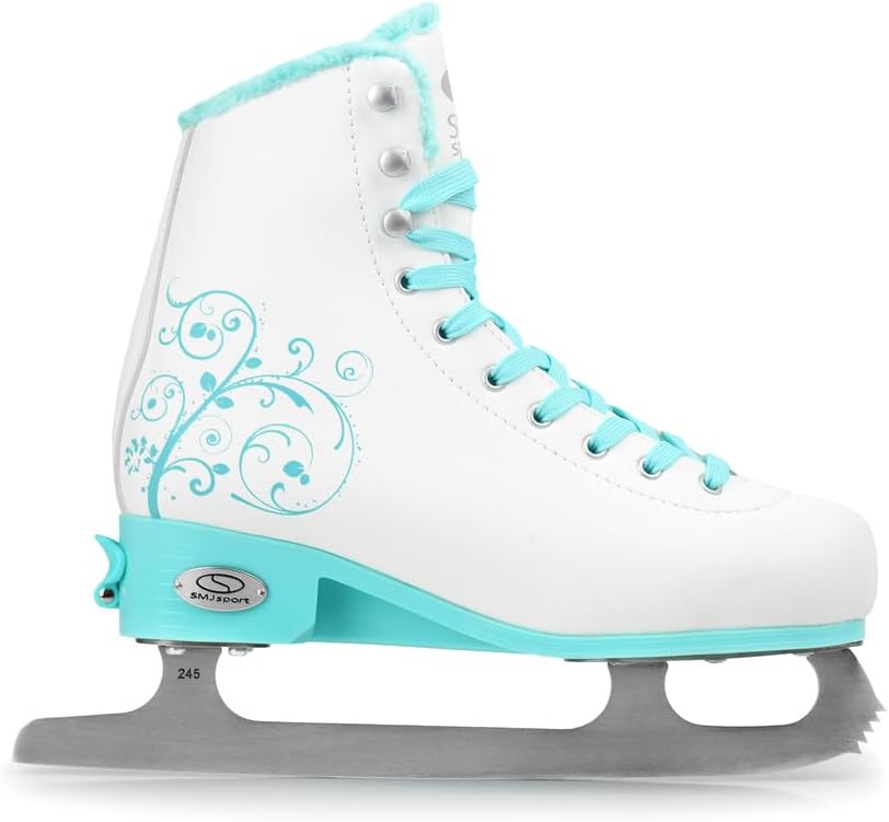 SMJ Snowbella Schlittschuhe VERSTELLBAR Damen Mädchen Eiskunstlauf Eislaufschuhe Klassische Eislauf