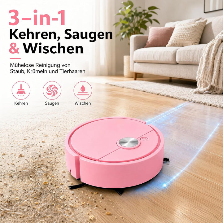 Yizemay Mini Saugroboter, Kleiner Automatischer Staubsaugerrobote, C