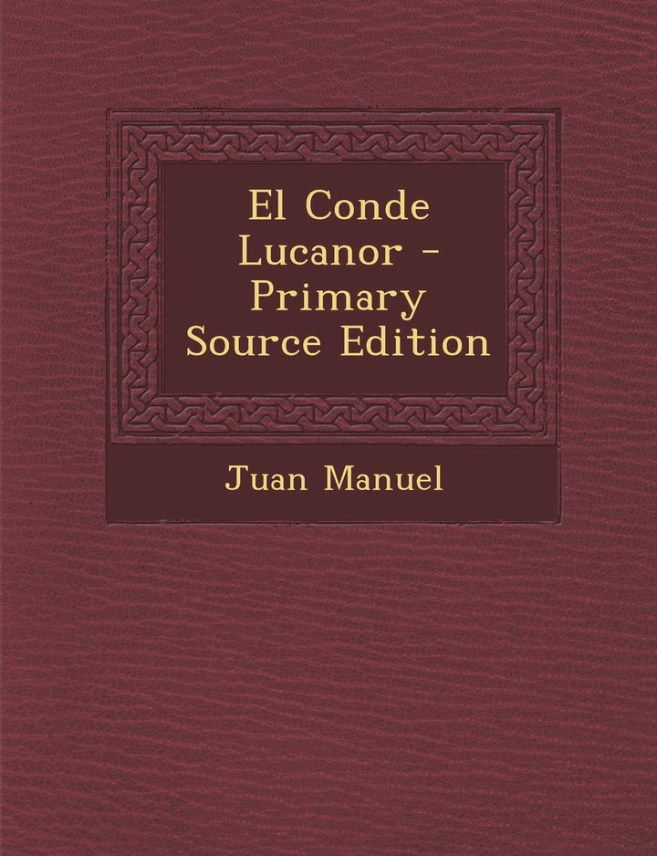 El Conde Lucanor, Taschenbuch
