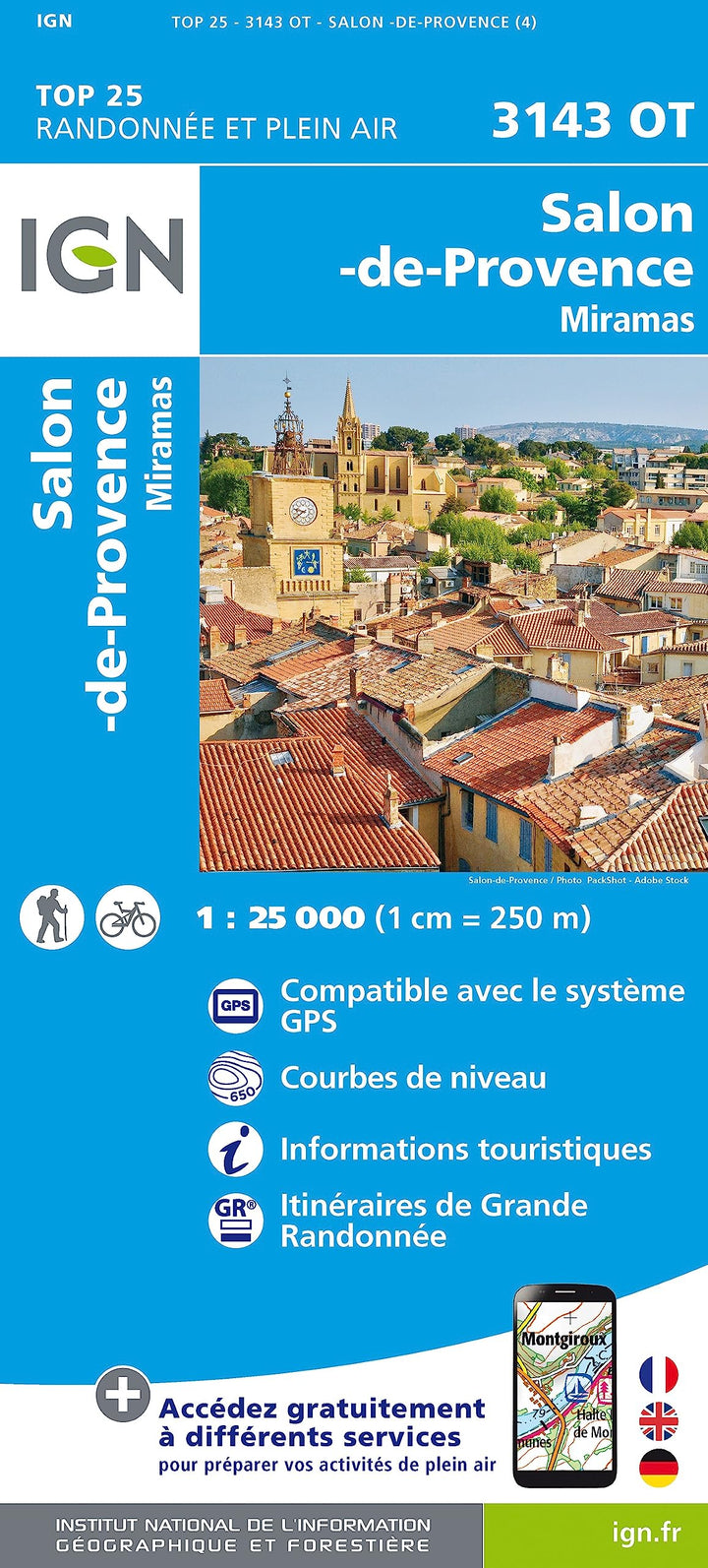3143OT Salon-de-Provence Miramas (TOP 25), Karte