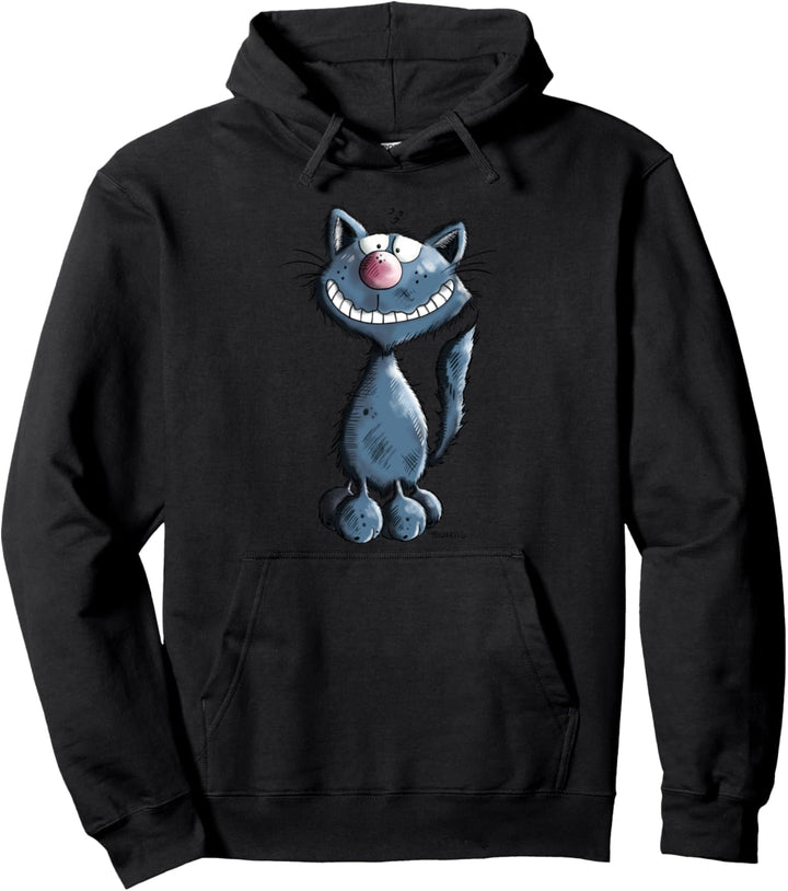 Lachende Katze I Katzenmotiv Katzendruck Katzen Fun Pullover Hoodie